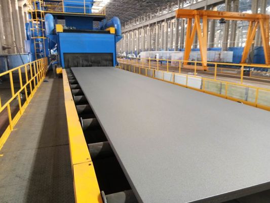 1.5M/Min 5T Workpiece Roller Conveyor Shot Blasting Machine