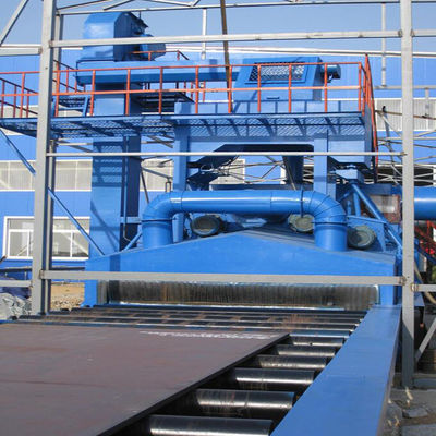 Roller Steel Shot Blasting Machine Abrator H Beam Shot Blasting Machine For Cleaning Rust