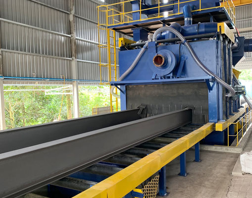 Steel Structural Parts Steel Shot Blasting Machine Cleaning Solutions